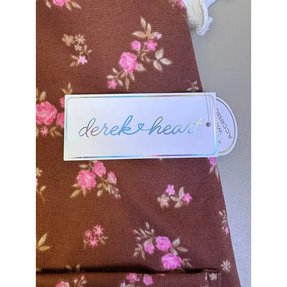 Derek Heart Girls Floral Jumper Dress Top Shoe Charms 3 Pc Set Size 5 NWT